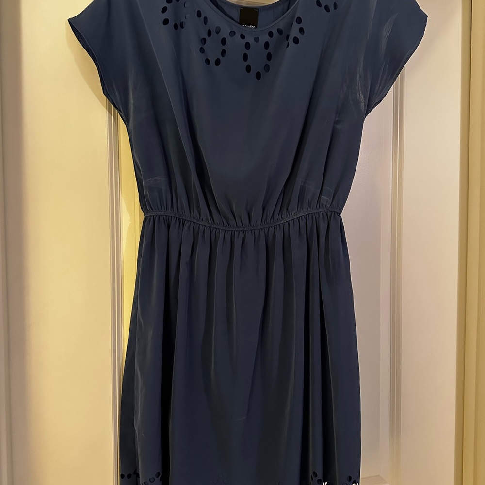Elegant Blue Mini Dress